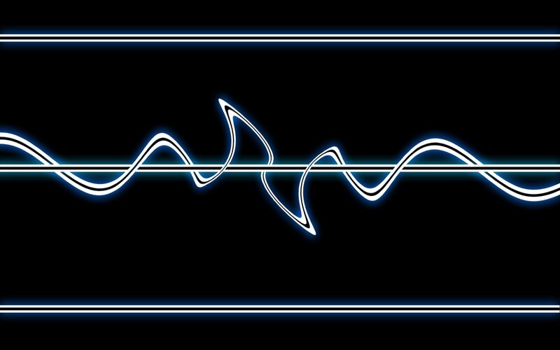 neon wave pattern