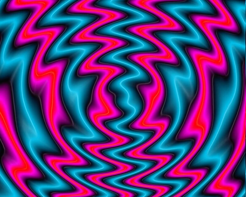 neon wavy pattern