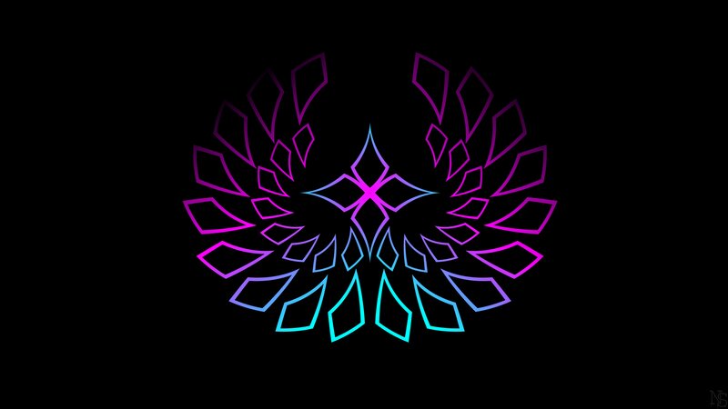 Neon Winged Symbol