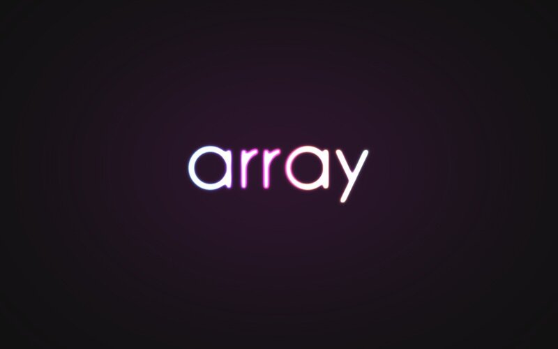 neon word array