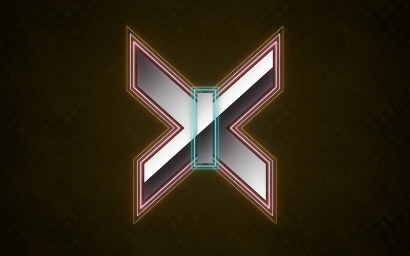 Neon X Logo — Black