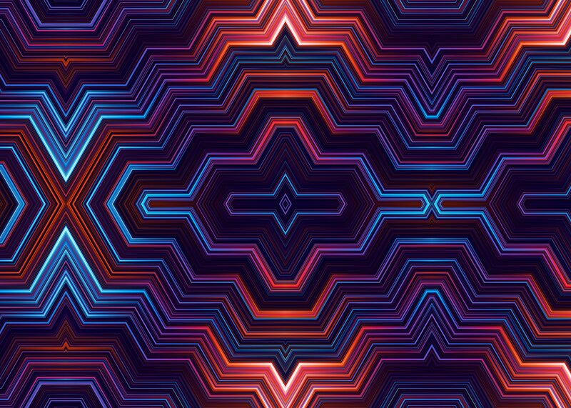 Neon Zigzag Pattern