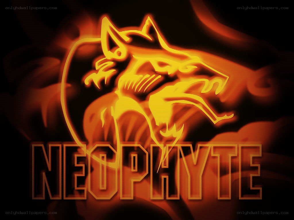 Neophyte logo with wolf design