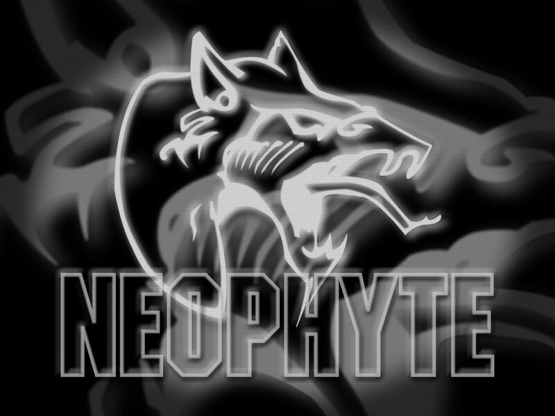 Neophyte logo with wolf