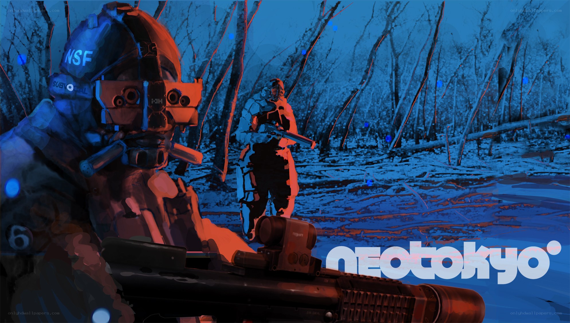 Neotokyo soldiers in forest