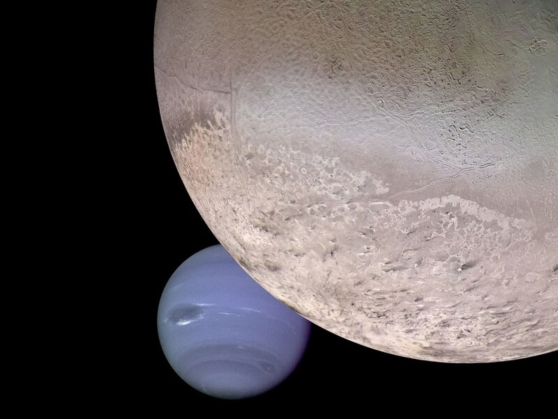Neptune and Triton — Blue, Dramatic, Photograph