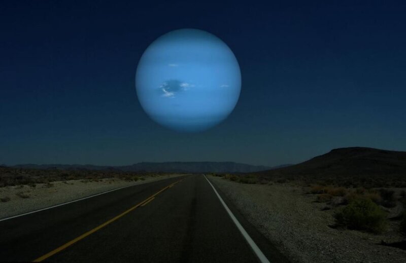 Neptune in Night Sky
