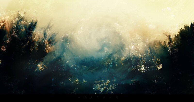 Neptune planet artwork