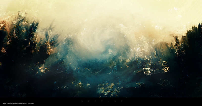 Neptune Planet — Blue, Dramatic