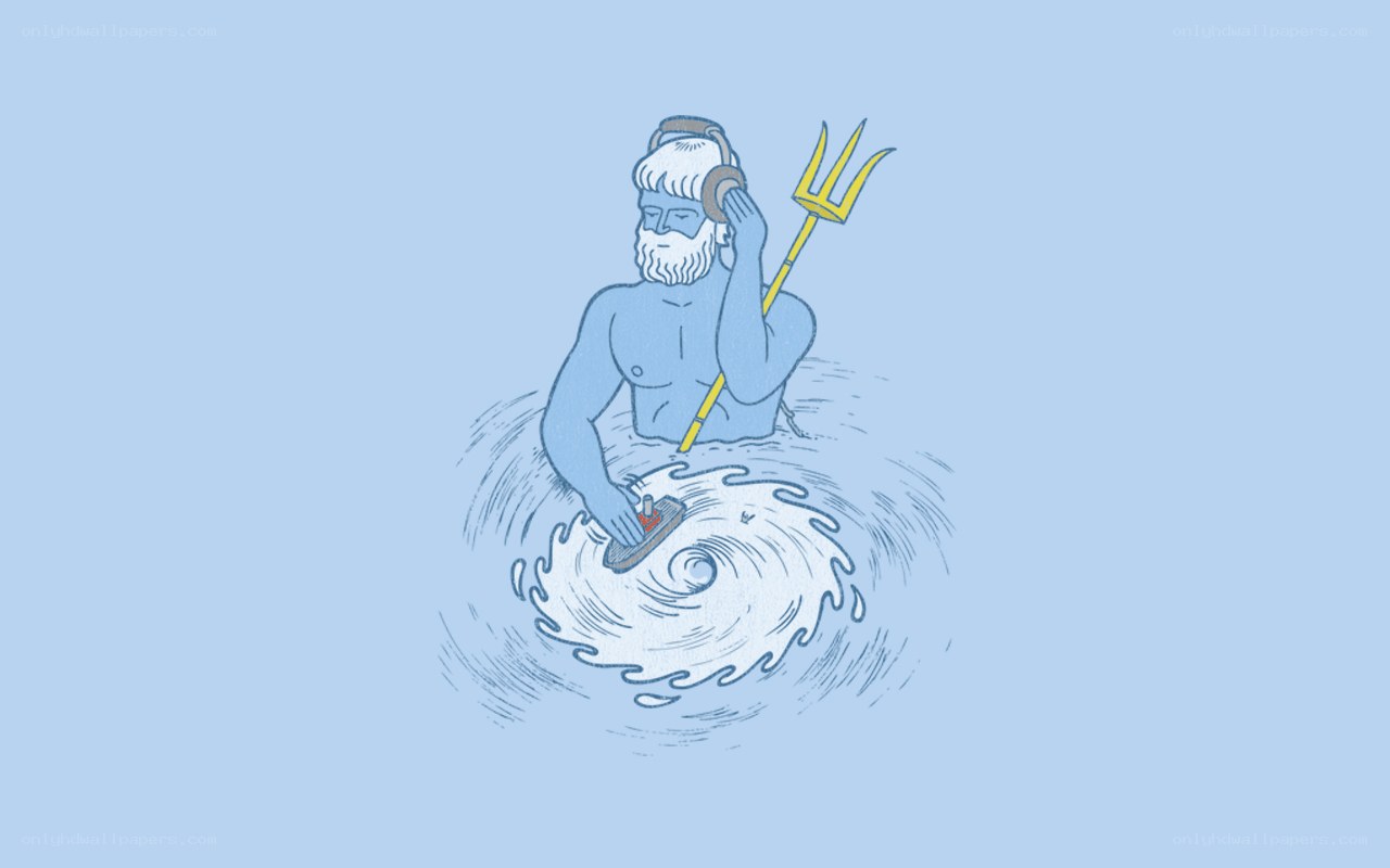 Neptune with headphones