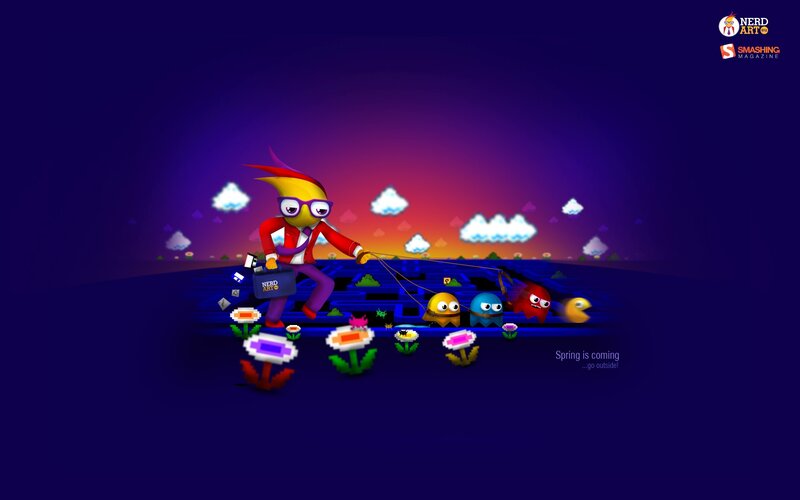Nerd Art spring illustration