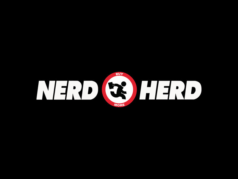 Nerd Herd Logo — Black, Minimalist