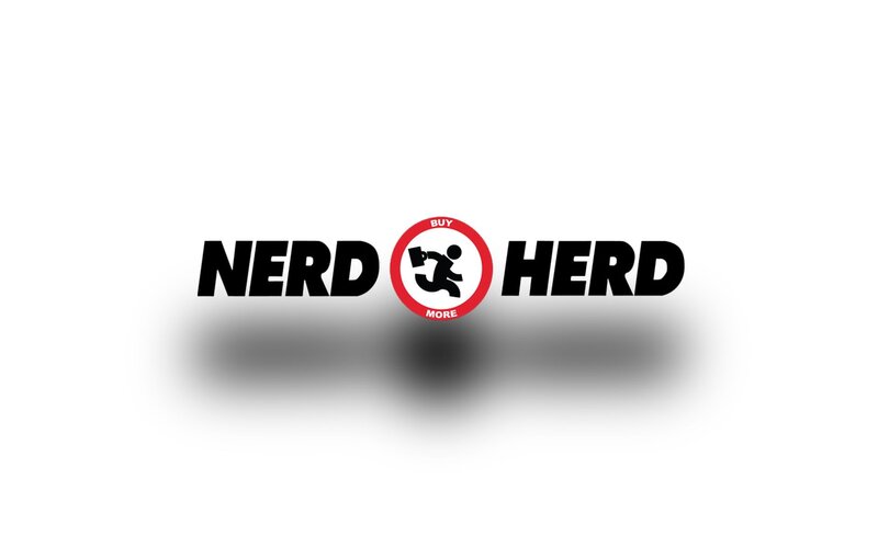 Nerd Herd Logo — Black, Neutral, Vector Art