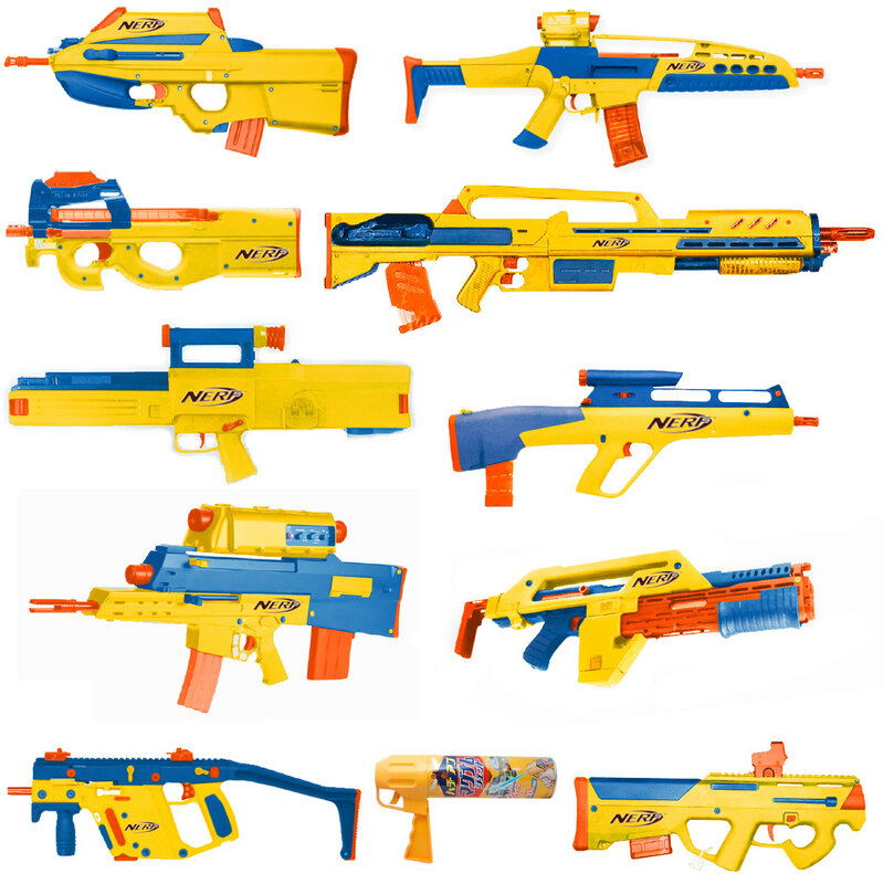 Nerf blasters collection