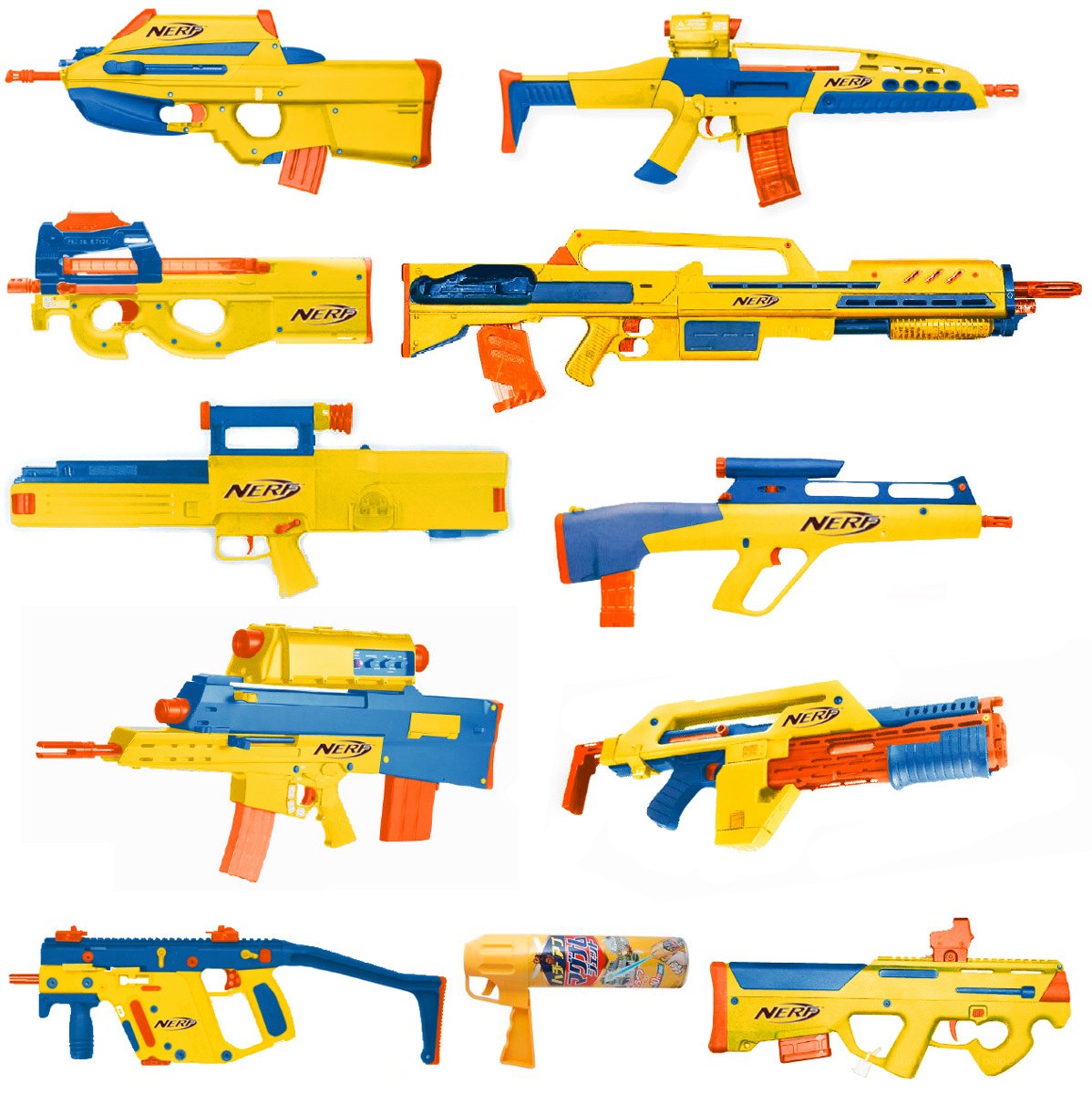 Nerf blasters collection