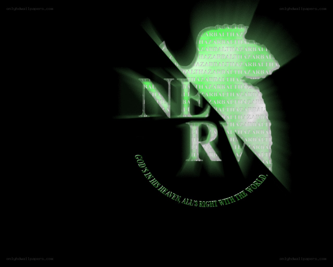 Nerf logo with green light