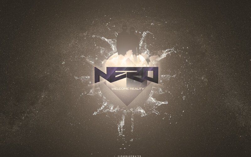 Nero logo with water splash