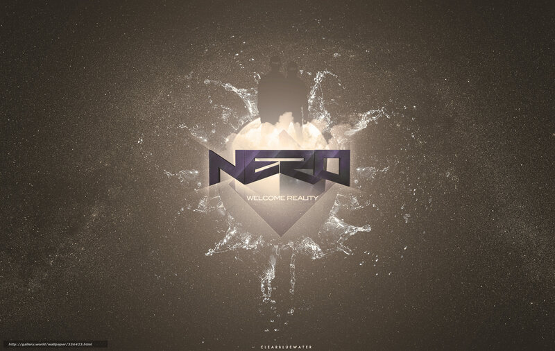 Nero logo with water splash
