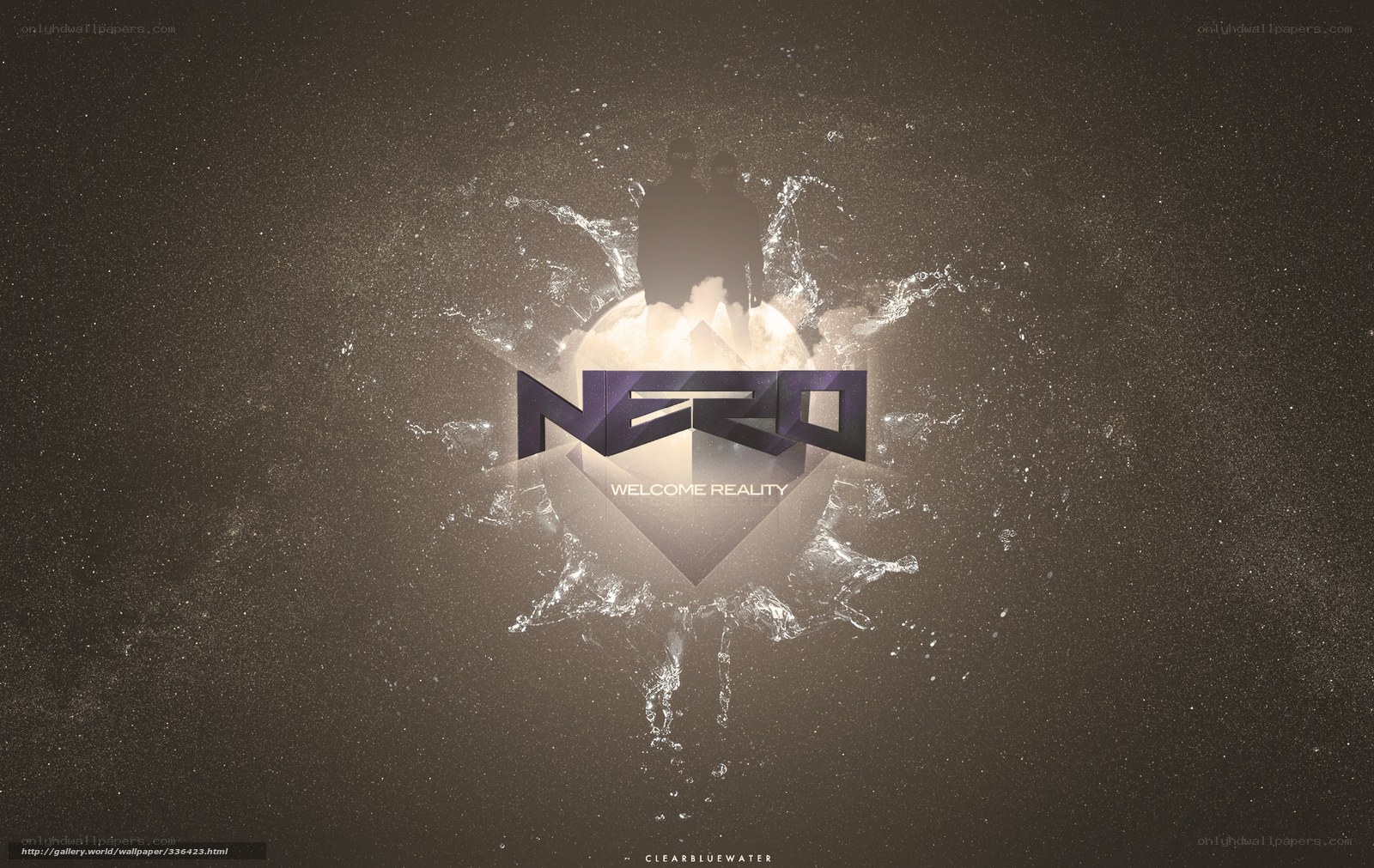 Nero logo with water splash