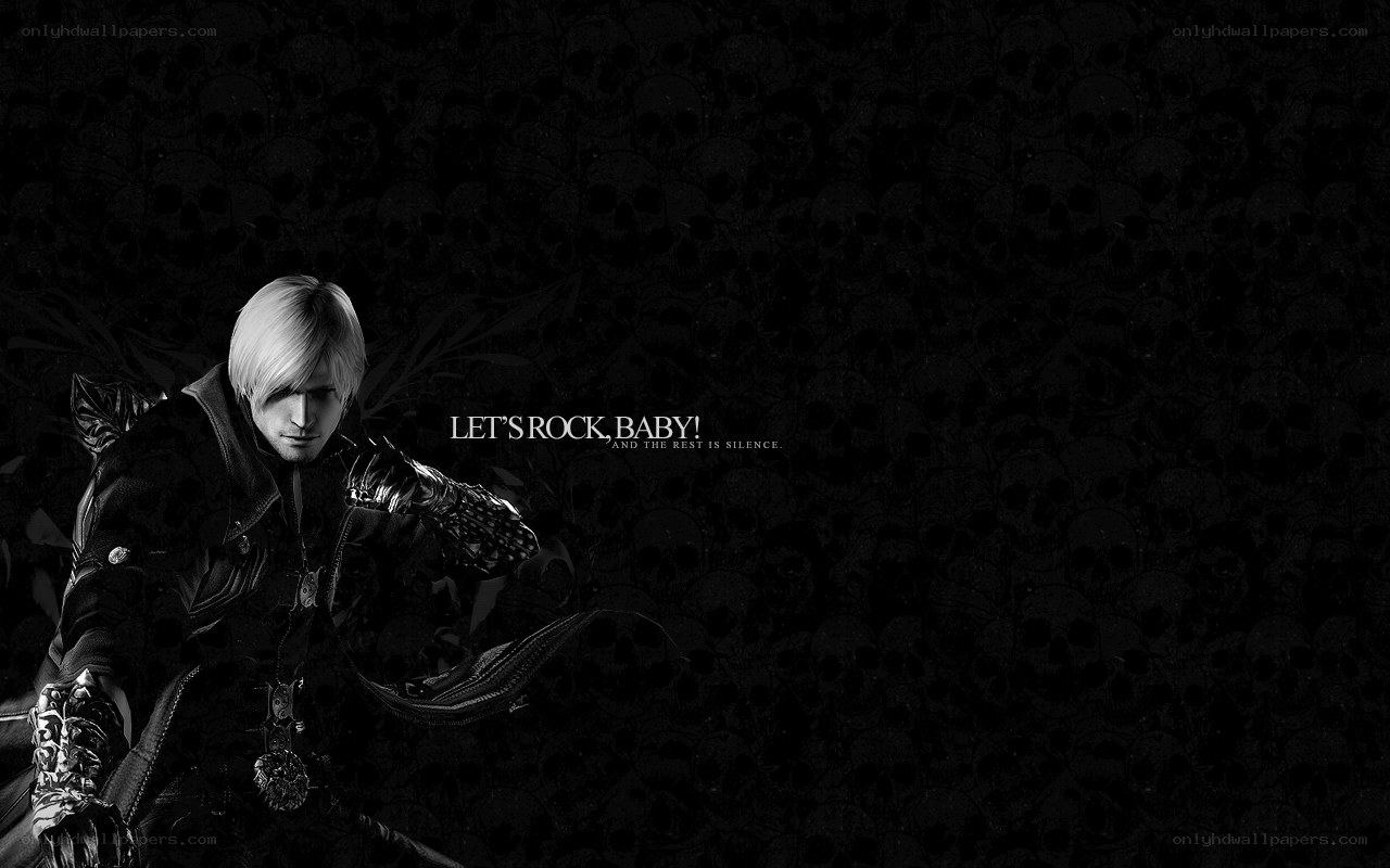 Nero with skull background