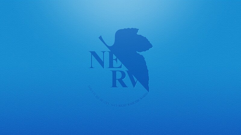 Nerv Logo on Blue Background — Serene