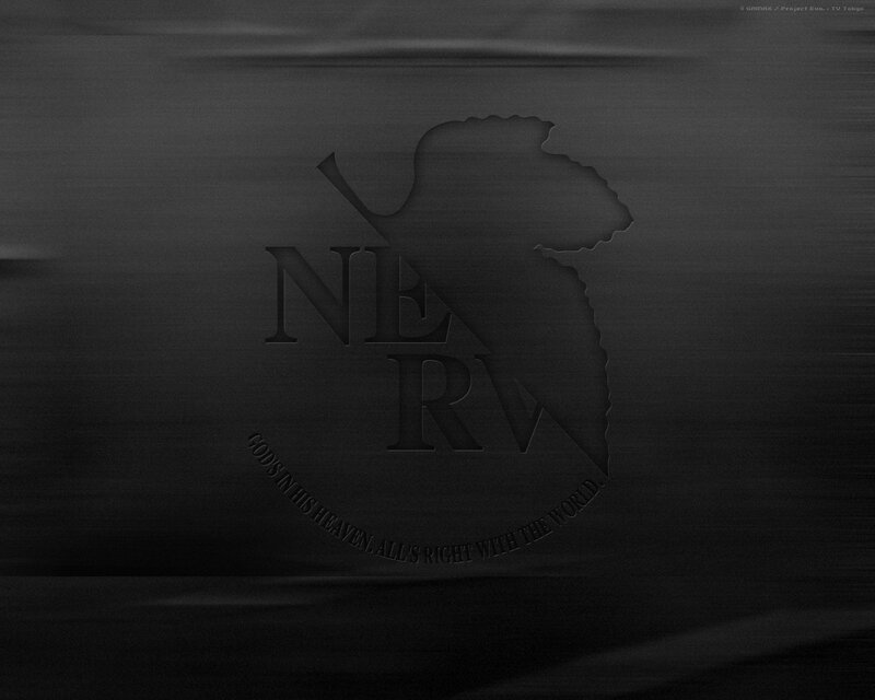 NERV logo on dark background