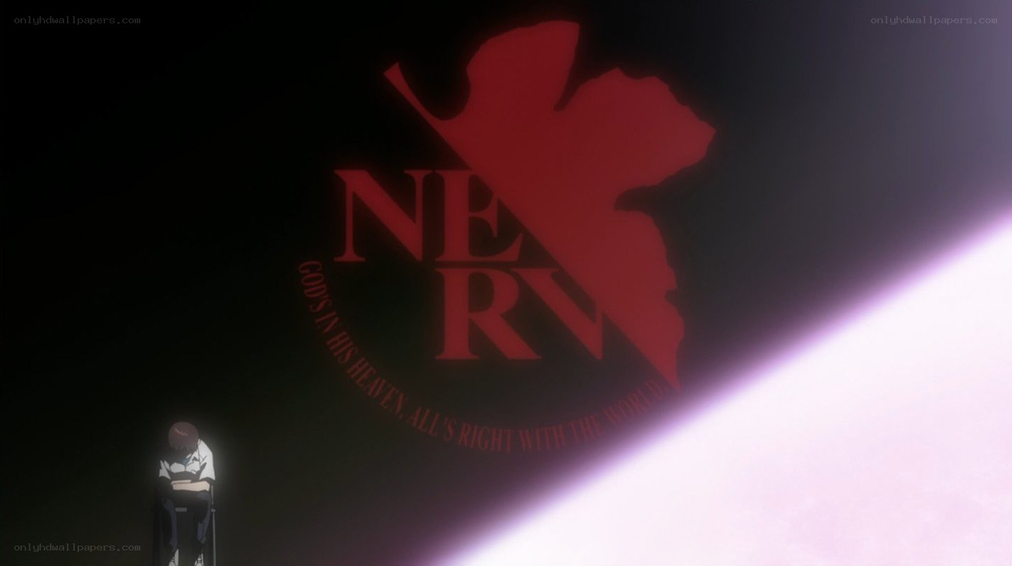NERV logo with character