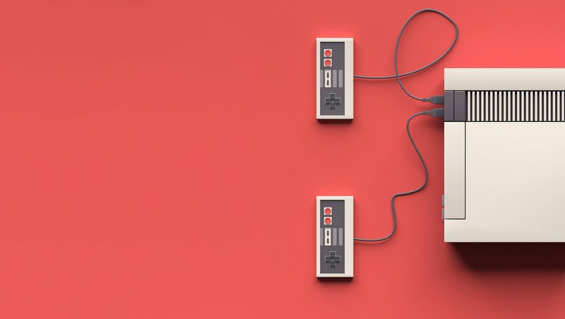 NES Console and Controllers