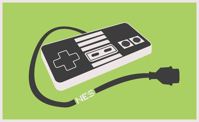NES controller illustration