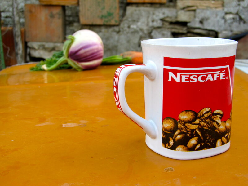 Nescafe Mug on Table