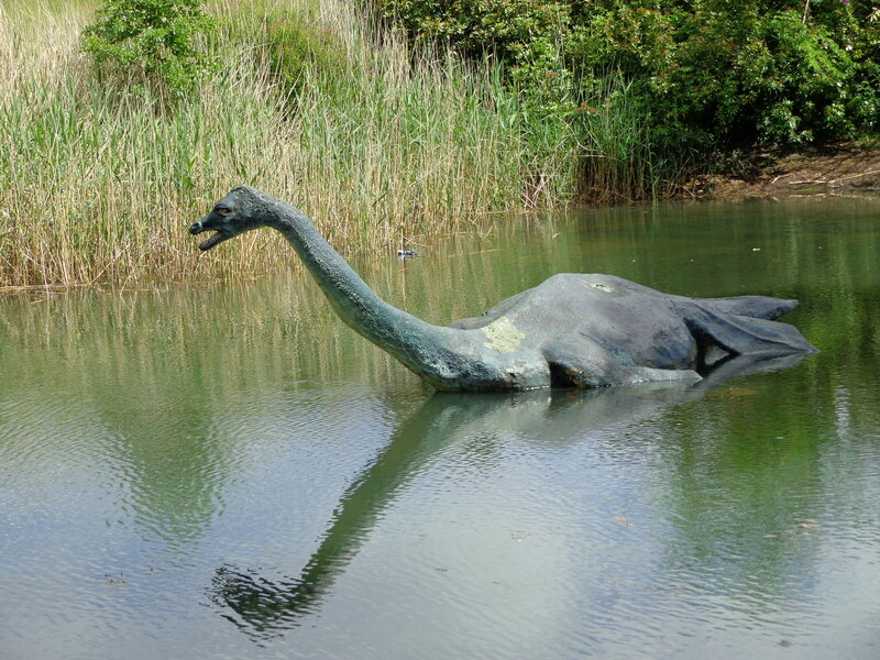 Nessie Statue in Lake