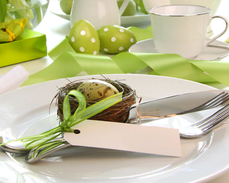 Nest with Egg on Plate