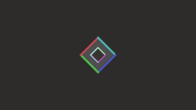Nested Colorful Squares — Gray