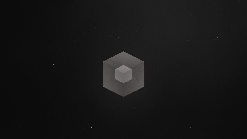 Nested Cubes in Space — Black