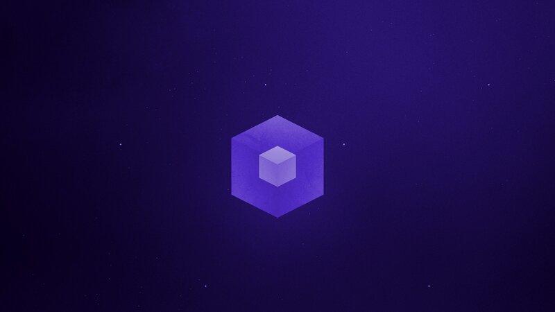Nested Cubes in Space — Purple