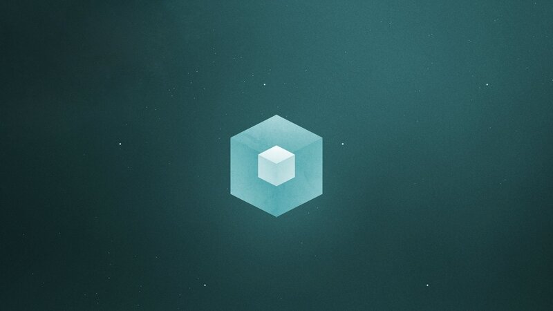 Nested Cubes in Space — Teal