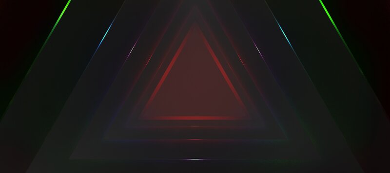 Nested Glowing Triangles