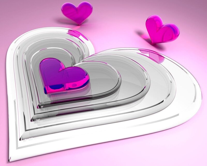 Nested heart design