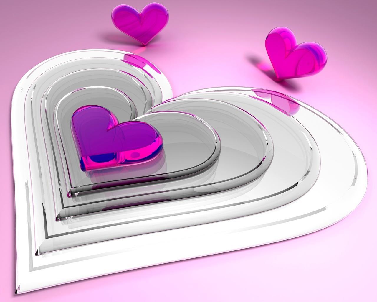 Nested heart design