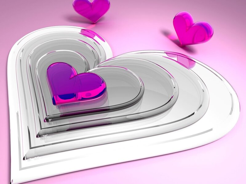 Nested heart shapes