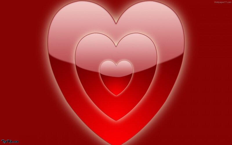 Nested hearts wallpaper