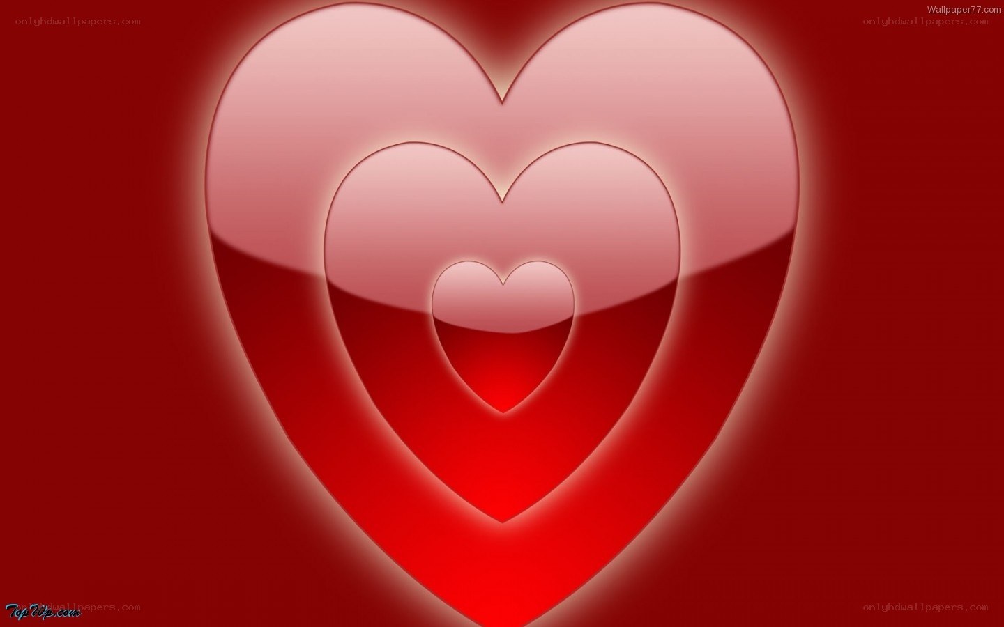 Nested hearts wallpaper