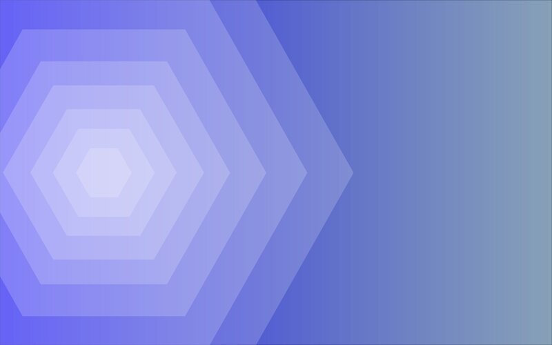 Nested Hexagons — Blue