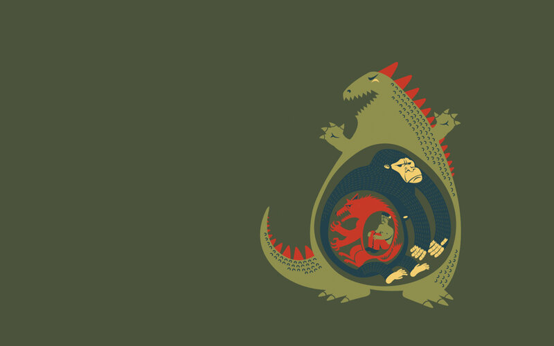 nested monster illustration