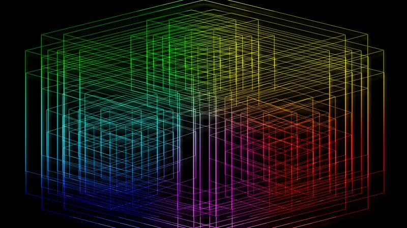 Nested Wireframe Cubes