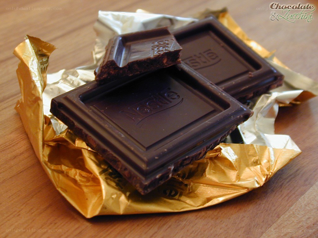 Nestle chocolate bar on foil