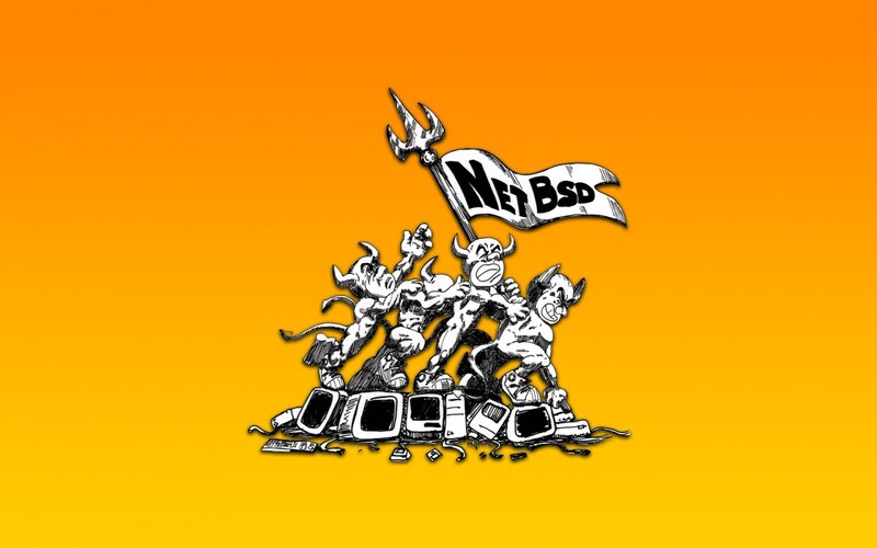 NetBSD mascot illustration