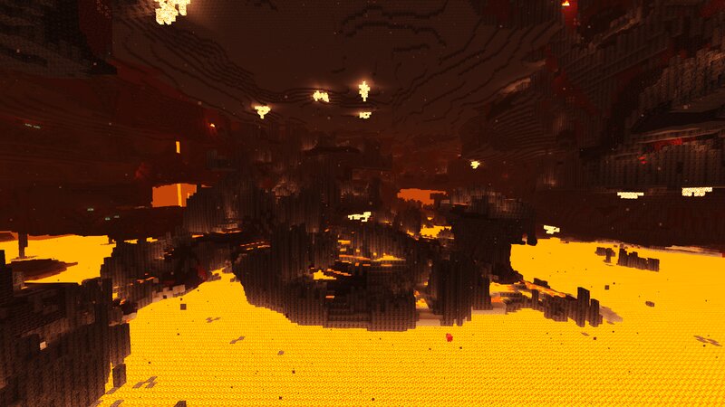 Nether Landscape in Minecraft