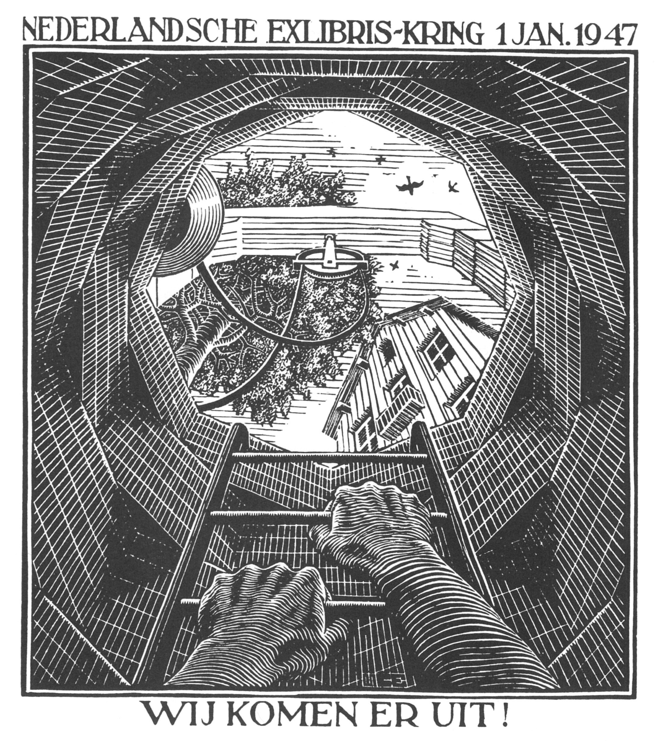 Netherlands Exlibris Ring 1947