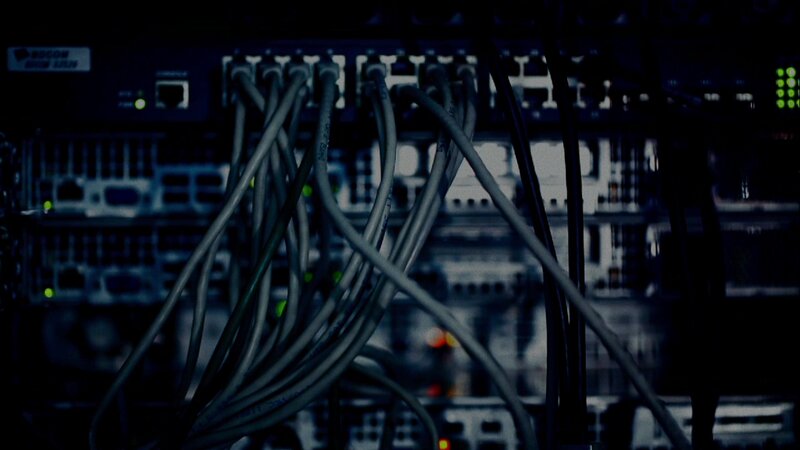 Network Cables in Server Rack